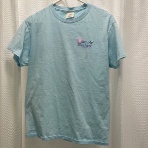 Blue simply southern tee